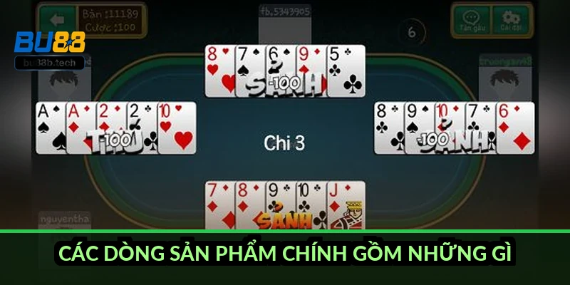 Các dòng sản phẩm chính gồm những gì?